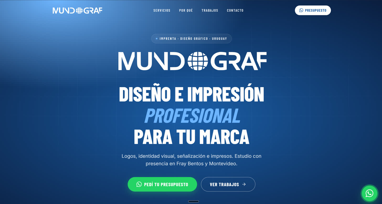 Landing de Mundograf